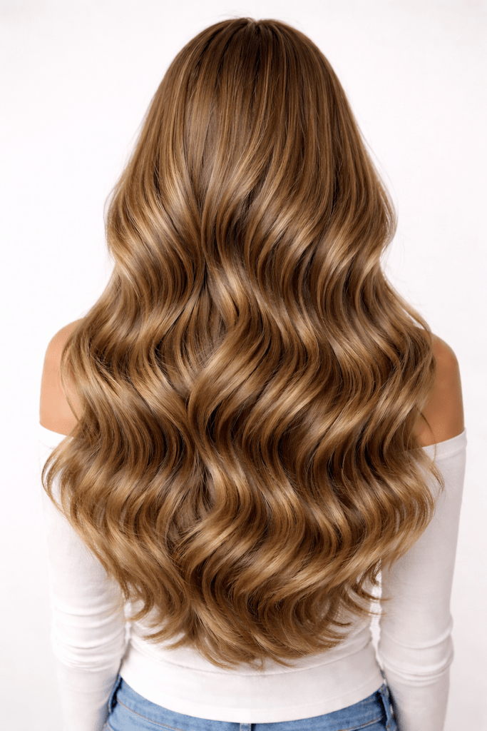 Dark blonde hair color close up to show what colors braces colors can look good with this hair color