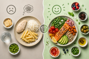 close up of different types of foods