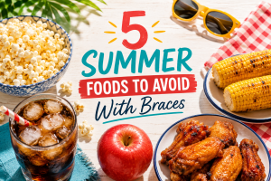 Main image for a dental blog title 5 summer foods to avoid with braces