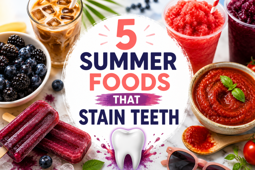5 summer foods that stain teeth